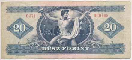 1980. 20Ft alacsony "C 371 000408" sorszámmal T:III 
Adamo F17