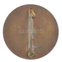 1950. "1950 Április 4." zománcozott bronz kitűző (25mm) T:1-