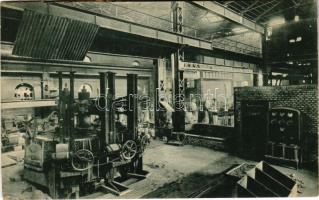 Resicabánya, Resita; Cuptor electric / Elektro Ofen / vasgyár belső, elektromos olvasztók / iron works, factory interior, electric furnaces (vágott / cut)