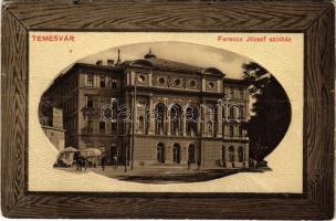 1915 Temesvár, Timisoara; Ferenc József színház, piac / theatre, market (EK)