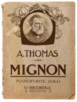 A. Thomas: Mignon, zongorakivonat kotta, sérült borító