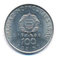 1980. 100Ft Ni "Szovjet-magyar közös űrrepülés" T:1-
Adamo EM61