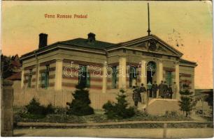 1908 Predeál, Predeal; Vama Romana. Editura Joan Stavarachiescu 397. / Román vám / Romanian customs office (EK)