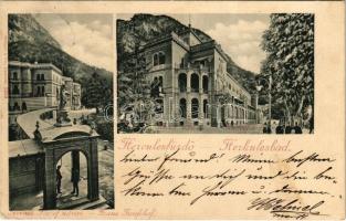 1897 (Vorläufer) Herkulesfürdő, Baile Herculane; Ferenc József udvar / Franz Josefshof (fa)