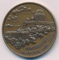 2003. Esztergomi Bazilika - Erdő Péter bíboros kétoldalas bronz emlékérem dísztokban (42,5mm) T:1-