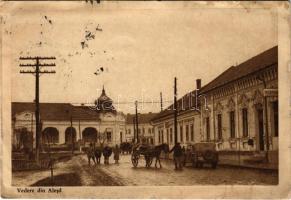 1956 Élesd, Alesd; utca, automobil / street view, automobile (EB)