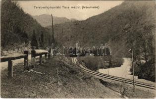 1916 Terebesfejérpatak, Terebes (Trebusa), Dilova, Dilove (Máramaros); Tisza, Vasúti sínek / Tisa river, railway tracks (EK)