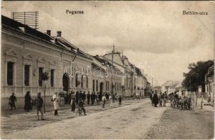 Fogaras, Fagaras; Bethlen utca. Fleissig Jakab és fia kiadása / street (EK)