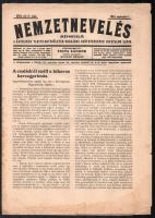 1943 Országépítés. Nemzetpolitikai szolgálat. 1943. ápr. 1. III. évf. 7. sz., sérült, szakadt lapokk...
