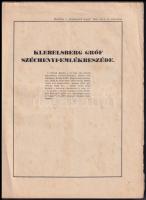 1930 Klebelsberg Kuno 2 írása: A jövő dala, Klebesberg Kuna Gróf Széchenyi-emlékbeszéde, 4,7 p.