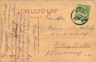 1910 Pankota, Pancota; Római katolikus templom. W.L. Bp. 5418. / church (EK)