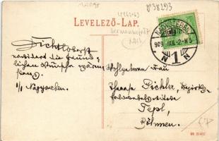 1909 Nagyszeben, Hermannstadt, Sibiu (?); Sächsische Bauernstube / szász ház belső / Saxon folklore,...