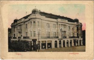 1915 Lugos, Lugoj; Gáspáry palota, Bristol, Löbl Oszkár üzlete. Nemes Kálmán kiadása / palace, shops (EK)