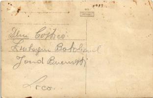 Bucharest, Bukarest, Bucuresti, Bucuresci; Romanian soldier's automobile in winter. photo (fl)