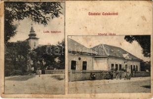 1916 Budapest XVI. Luth. evangélikus templom, községi iskola (Rb)
