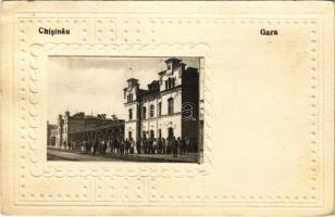 1930 Chisinau, Kisinyov, Kisjenő, Kichineff; Gara / Bahnhof / railway station (EK)