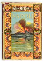 cca 1900 Ricordo di Napoli Nápoly képes ismertető füzet leporellóval