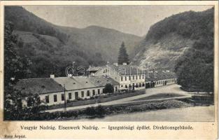 1910 Nadrág, Vasgyár, Igazgatósági épület. Rusz Árpád kiadása / Eisenwerk, Direktionsgebäude / iron works directorate building