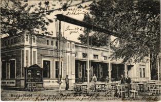 1915 Buziásfürdő, Baile Buzias; Gyógyterem, vendéglő. Heksch Manó kiadása / spa, restaurant (EK)