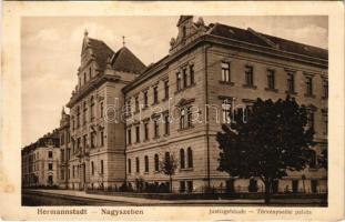 Nagyszeben, Hermannstadt, Sibiu; Justizgebäude / Törvényszéki palota / court (fl)