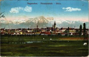 1915 Nagyszeben, Hermannstadt, Sibiu; látkép / general view (fl)