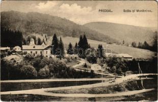 1905 Predeál, Predeal; Scóla si Monastirea / Iskola és Kolostor / school and monastery (Rb)