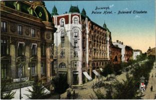Bucharest, Bukarest, Bucuresti, Bucuresci; Palace Hotel, Bulevard Elisabeta / hotel, street view