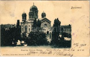 1900 Bucharest, Bukarest, Bucuresti, Bucuresci; Biserica Domna Balasa / Romanian Orthodox church (pinhole)