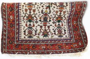 Kézzel csomózott keleti szőnyeg. Gördes. Irán, Qashqai. Modern. Szép állapotban. 188x103 cm