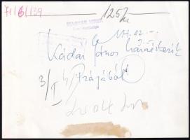 1971 Kádár János hazaérkezik sajtófotó 18x13 cm