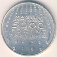 2003. 5000Ft Ag "Neumann János" T:BU Csak 3000db!