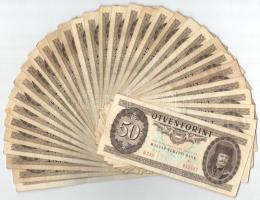 1983. 50ft (10x) + 1986. 50Ft (12x) + 1989. 50Ft (7x) T:III,III- firka