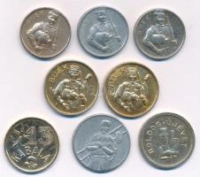 ~1970. "BÚÉK" 8db kétoldalas Al zseton T:2-3