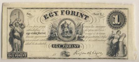 Emigrációs "Kossuth-bankó" 18.. 1Ft "Sor E." T:I