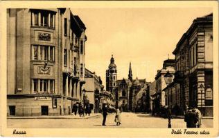 1942 Kassa, Kosice; Deák Ferenc utca, Lehoczky üzlete / street, shop (EK)