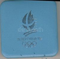 Franciaország 1991. 100Fr Ag "Téli olimpia-síugrás" T:PP Eredeti díszdobozban!