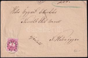 ~1880 5kr + 10kr ajánlott levélen "KÖRÖSBÁNYA"