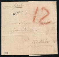 1827 Portós levél GYULA - Kubin