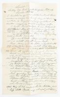 1835 Sziklay Ede levele barátjához Keblovszky Lajoshoz