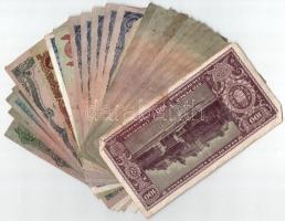 26 darabos pengő bankjegy tétel, közte "MNB" bélyeg T:III-IV firka