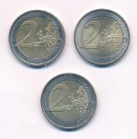 Németország 2007-2009. 2E (2xklf) forgalmi emlékérmek + Szlovákia 2009. 2E T:1-,2 kis patina Germany 2007-2009. 2 Euro (2xdiff) circulating commemorative coins + Slovakia 2009. 2 Euro C:AU,XF small patina Krause KM#260,#276,#102