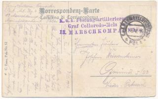 1916 Pola, Pula; K.u.k. Kriegsmarine Hafen Admiralitätsgebäude / Austro-Hungariany Navy Port Admiral...