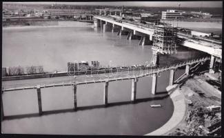 Kisköre-Tisza vízlépcső építése sajtófotó 1972 18x11 cm