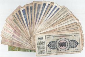 28 darabos jugoszláv és román bankjegy tétel T:III,III-
28 pieces Yugoslavian and Romanian banknote...