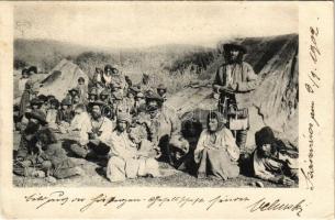 1902 Erdélyi cigányok / Transylvanian gypsy camp (EK)