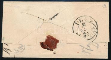 1867 5kr on cover, blue "HODSÁGH" (Gudlin 500 pont) - Pest 1867 5kr levélen kék "HODS...