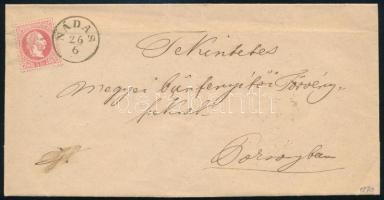 1870 5kr levélen / on cover 
