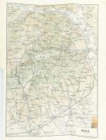 1930 Bükk, 1 : 200.000, M. kir. Állami Térképészet - Turistaság és Alpinizmus, 33,5x26 cm