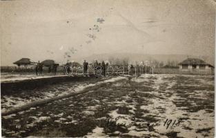 1918 Clondiru, Rumänien / Leutnant der Landwehr Julius Ludwig Roesch Bay. Feldart. Regt. Nr. 22. 3. Batterie / WWI German military in Romania. Oscar Hepperlin photo (EK)