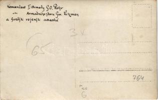 Komandant I. Armady G.O. Rohr, Komandant Armadnihosboru Gen. Litzman a svedsti vojensti attaché / WW...